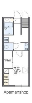 レオパレスサニープレイス[1K/25.02m2]の間取図