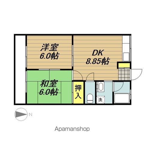 駒崎ハイツの間取り写真