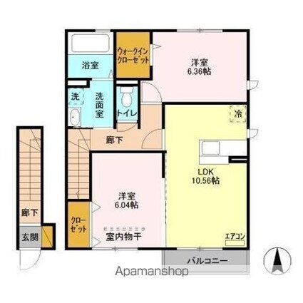 ソウソウ・ソンケン・リュウビ　ソンケン[2LDK/61.14m2]の間取図