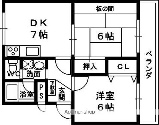 青葉ハイツの間取り写真