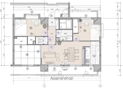 ラフィネ立川[3LDK/68.62m2]の間取図