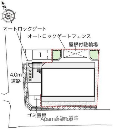 レオパレスシュペリュール[1K/19.87m2]の配置図
