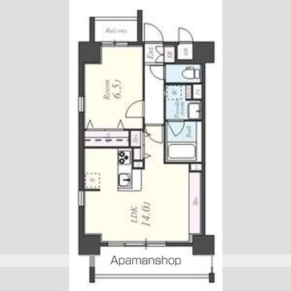 ツインアウルズ[1LDK/47.64m2]の間取図