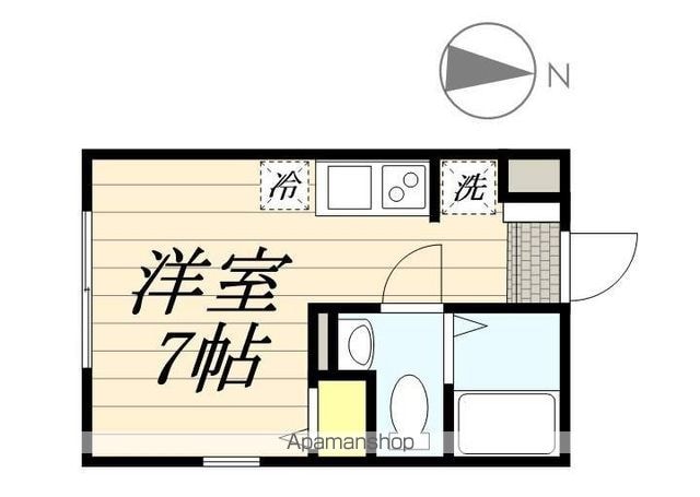 東京都中野区中央３丁目[1R/16.59m2]の間取図