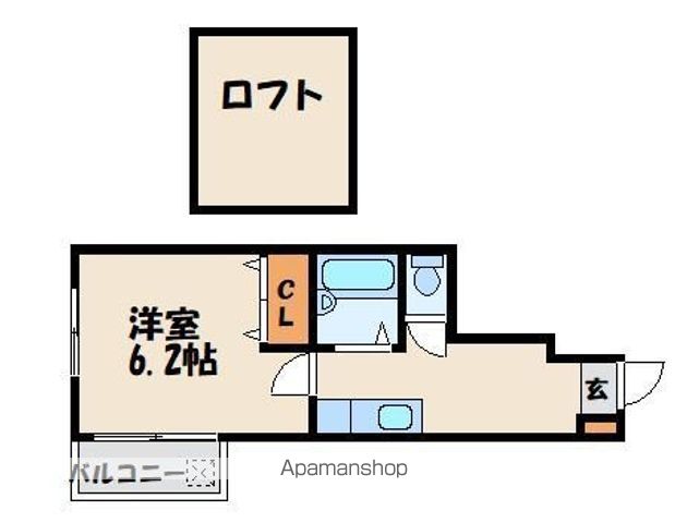 ロフトイン九産大前の間取り写真