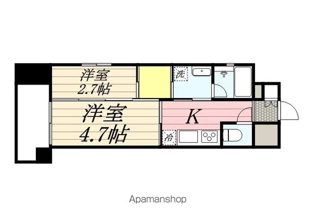 【サンヒルズ大橋駅前の間取り】