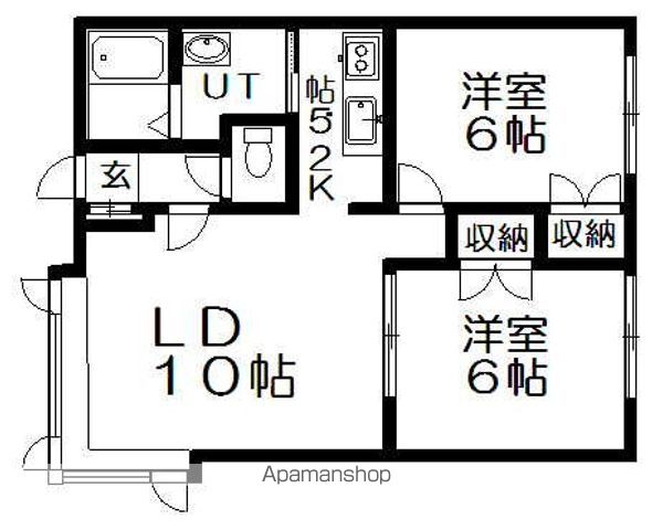 ルミエール新発寒の間取り写真