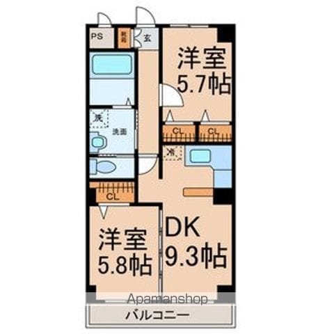 クレセール松岡2の間取り写真