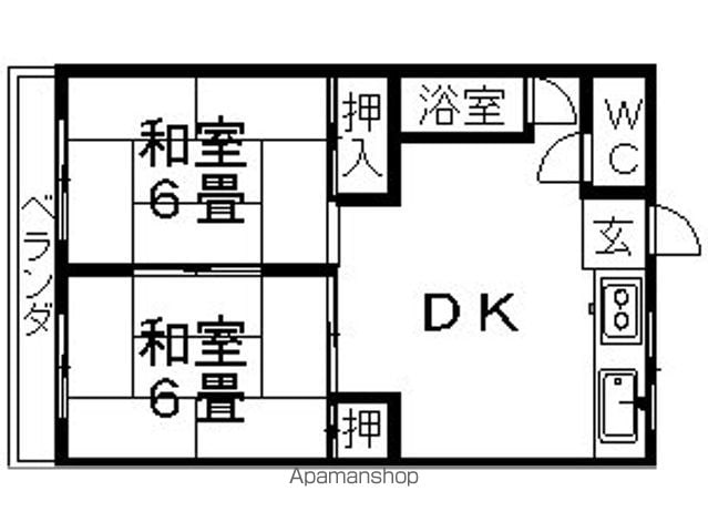 駅前コーポラスの間取り写真