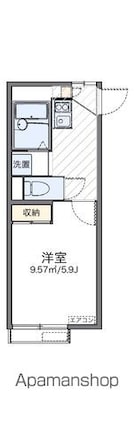 レオパレスカーサ　エルマナーダ[1K/20.16m2]の間取図