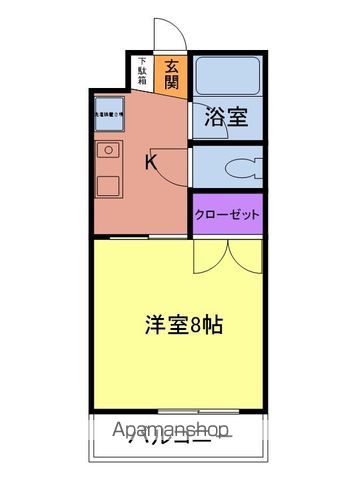 プレアール九工大の間取り写真