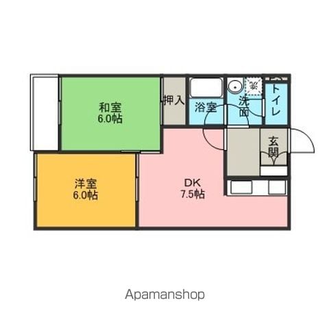 KUハイツの間取り写真
