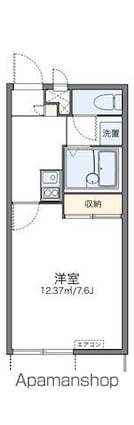 レオパレスシャトレー[1K/23.18m2]の間取図