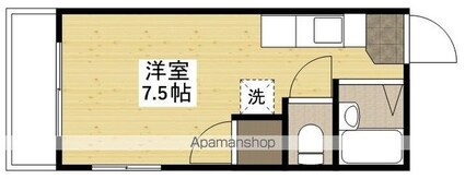 パークシティマスヰ[1R/19m2]の間取図