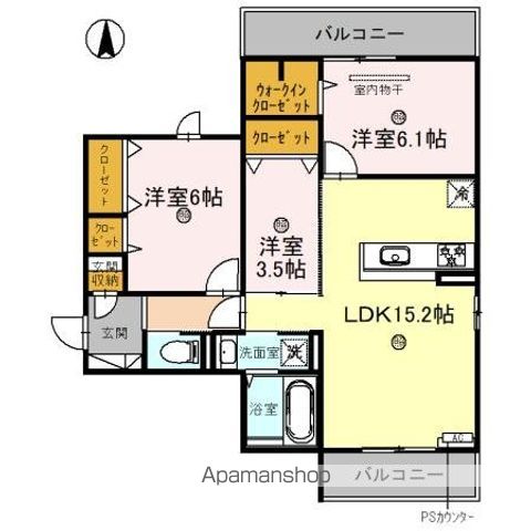 同じ建物の物件間取り写真 - ID:227086703427