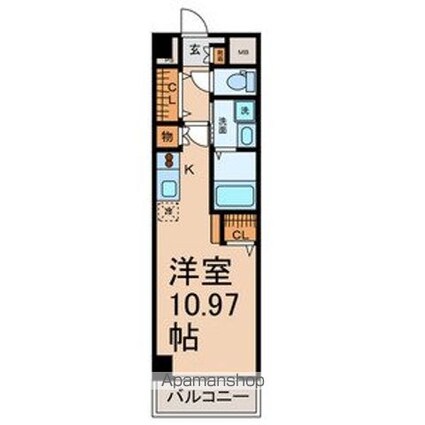 マックヴィラージュ平安[1R/30m2]の間取図