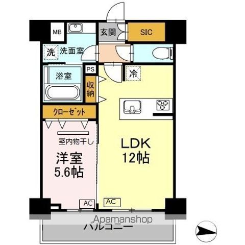 立川市幸町のマンションの間取り