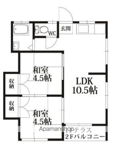 コーポ合屋の間取り