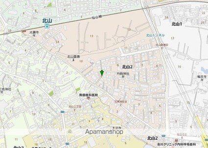 宮城県仙台市青葉区北山２丁目[1K/24.71m2]の周辺2