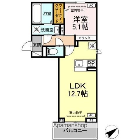 セレスティア天神の間取り写真
