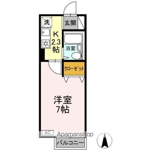 【東村山市秋津町のアパートの間取り】