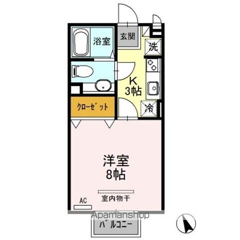 ナカイパレス Bの間取り写真