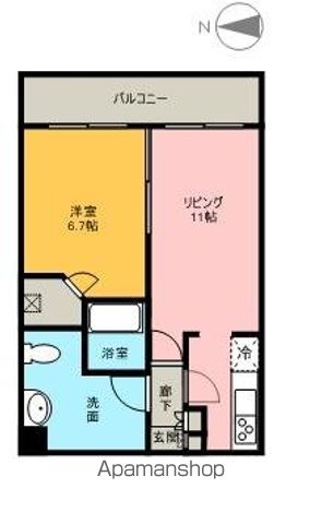 カマール6ー6の間取り写真
