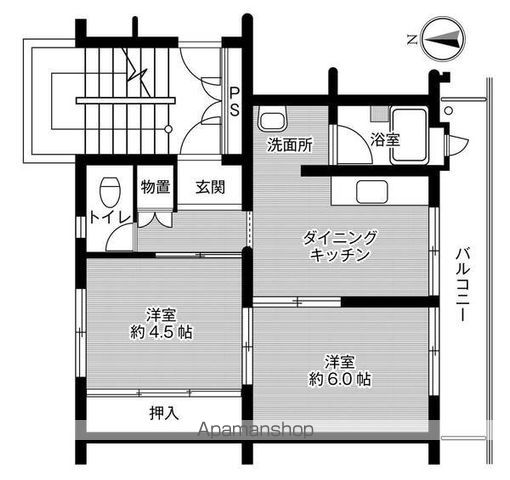 ビレッジハウス吉塚３号棟の間取り