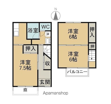 千引ハイツ[3K/73m2]の間取図