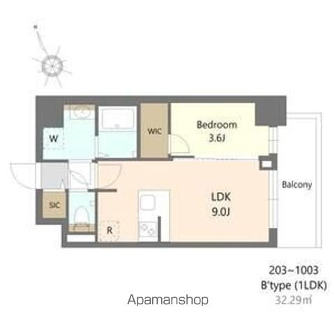 SーRESIDENCE阿波座CHIAROの間取り写真