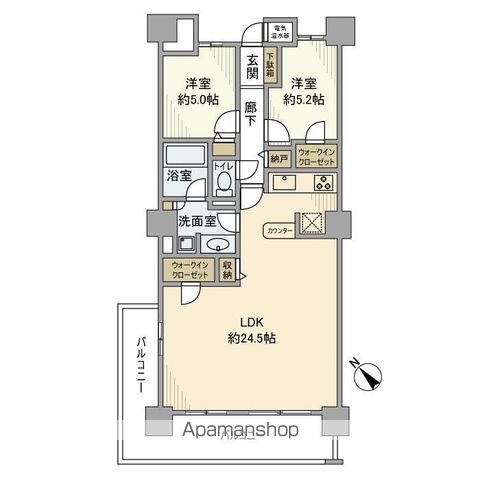 【豊島区西巣鴨のマンションの間取り】