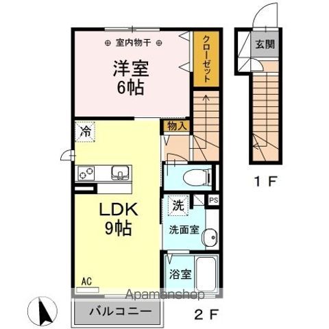 セゾン宮坂の間取り写真