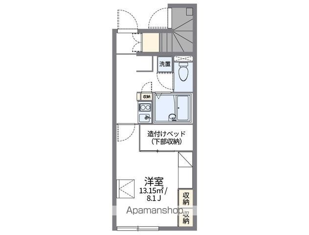 レオパレス三咲の間取り