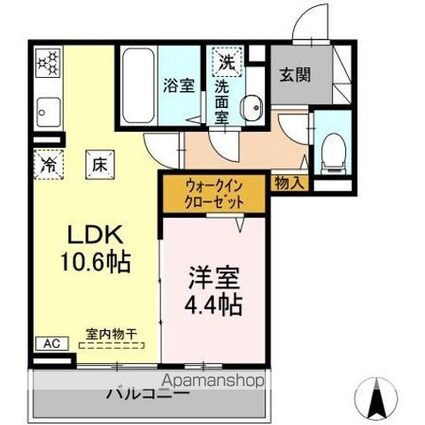 長野県松本市寿中１丁目[1LDK/40.31m2]の間取図