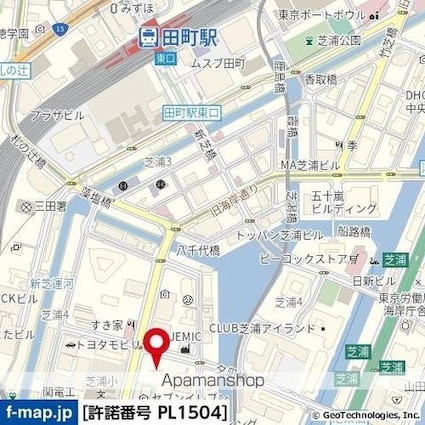 東京都港区芝浦４丁目[1LDK/40.27m2]の周辺