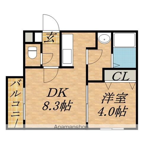 ルーエN15の間取り写真
