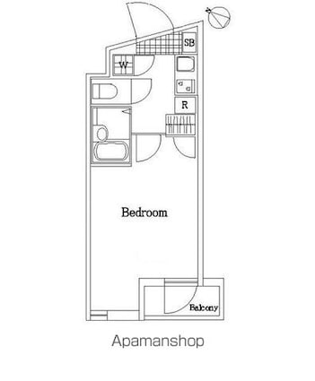 パレ・ホームズ西高島平[1K/20.06m2]の間取図