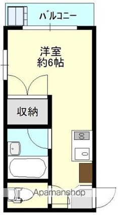 ＮＯＤＡＣＯ宇品神田（旧　登地ビル）[1R/15m2]の間取図