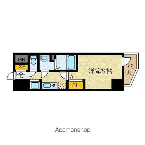 プレサンス天満橋チエロの間取り