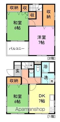 浜本住宅[3DK/74.52m2]の間取図