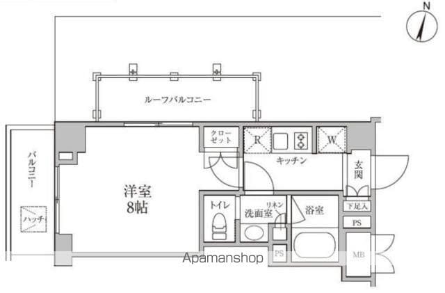 レジディア神楽坂ＩＩ 502 ｜ 東京都新宿区新小川町8-9（賃貸マンション1K・5階・25.81㎡） その2