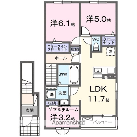 【ウェルシュガーデンⅡの間取り】