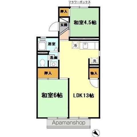 ファミール阪和の間取り写真