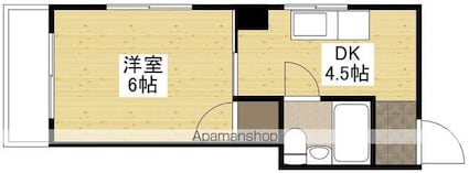 メゾン横川[1DK/17.46m2]の間取図
