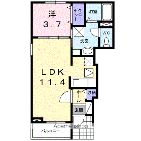 【アルバ　Ｋの間取り】