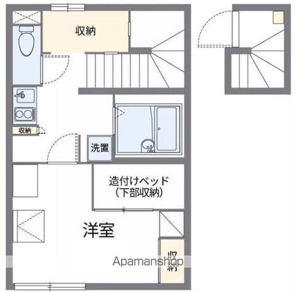 レオパレスキリーク　ＹＨ[1K/26.08m2]の間取図