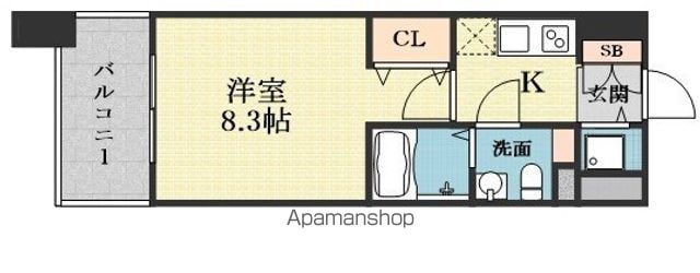 プラウドフラット新大阪の間取り写真