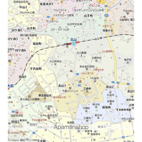 仙山線 北山駅 徒歩5分 2階建 築16年の周辺写真
