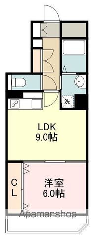 平和マンション榴ヶ岡の間取り写真