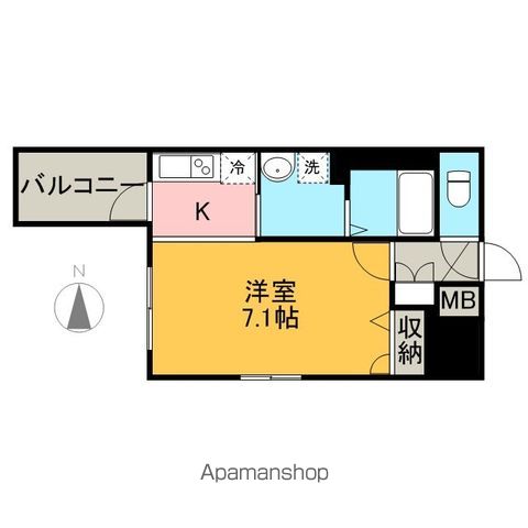 プレミアムコート名古屋金山インテルノの間取り写真